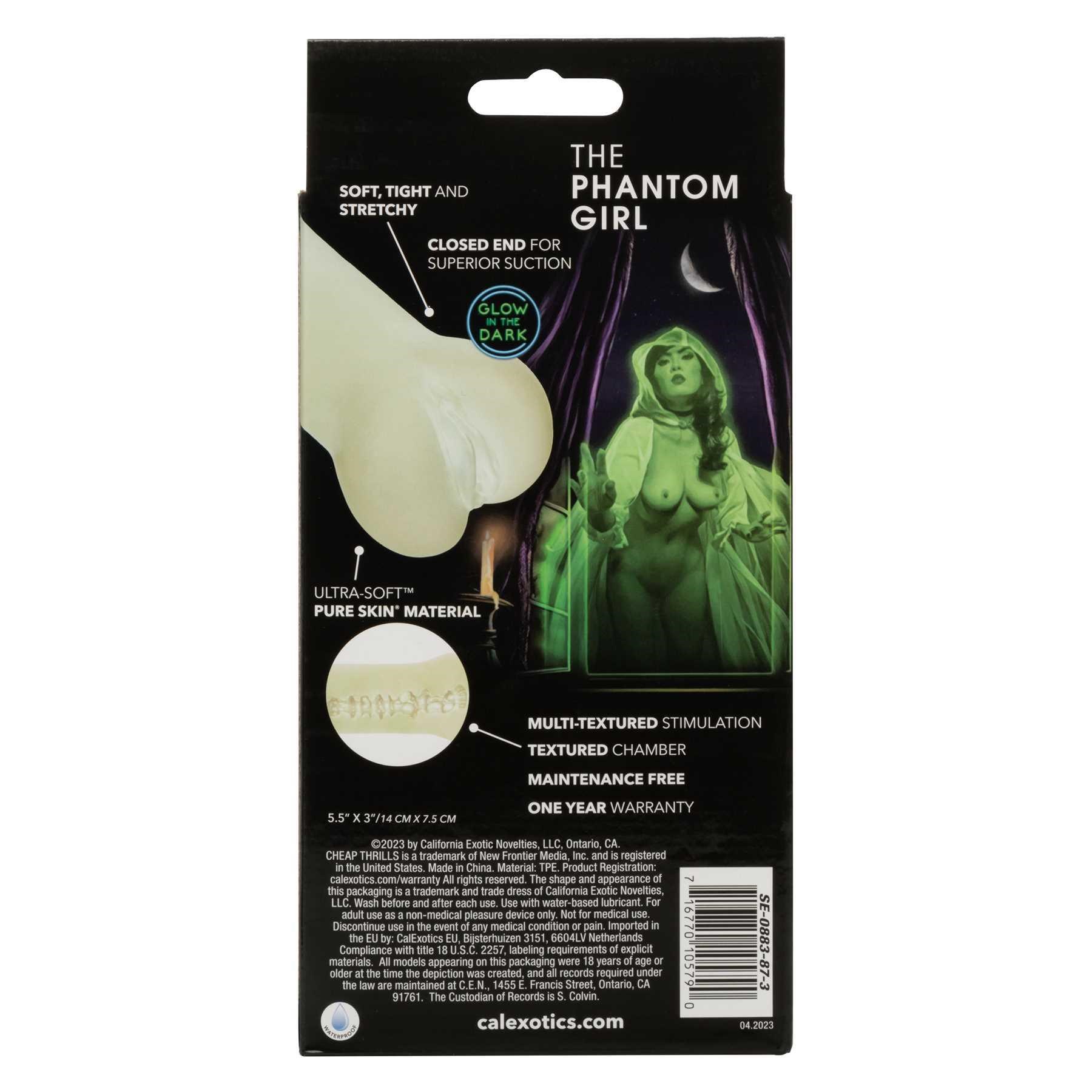 Cheap Thrills the Phantom Girl Stroker back of box