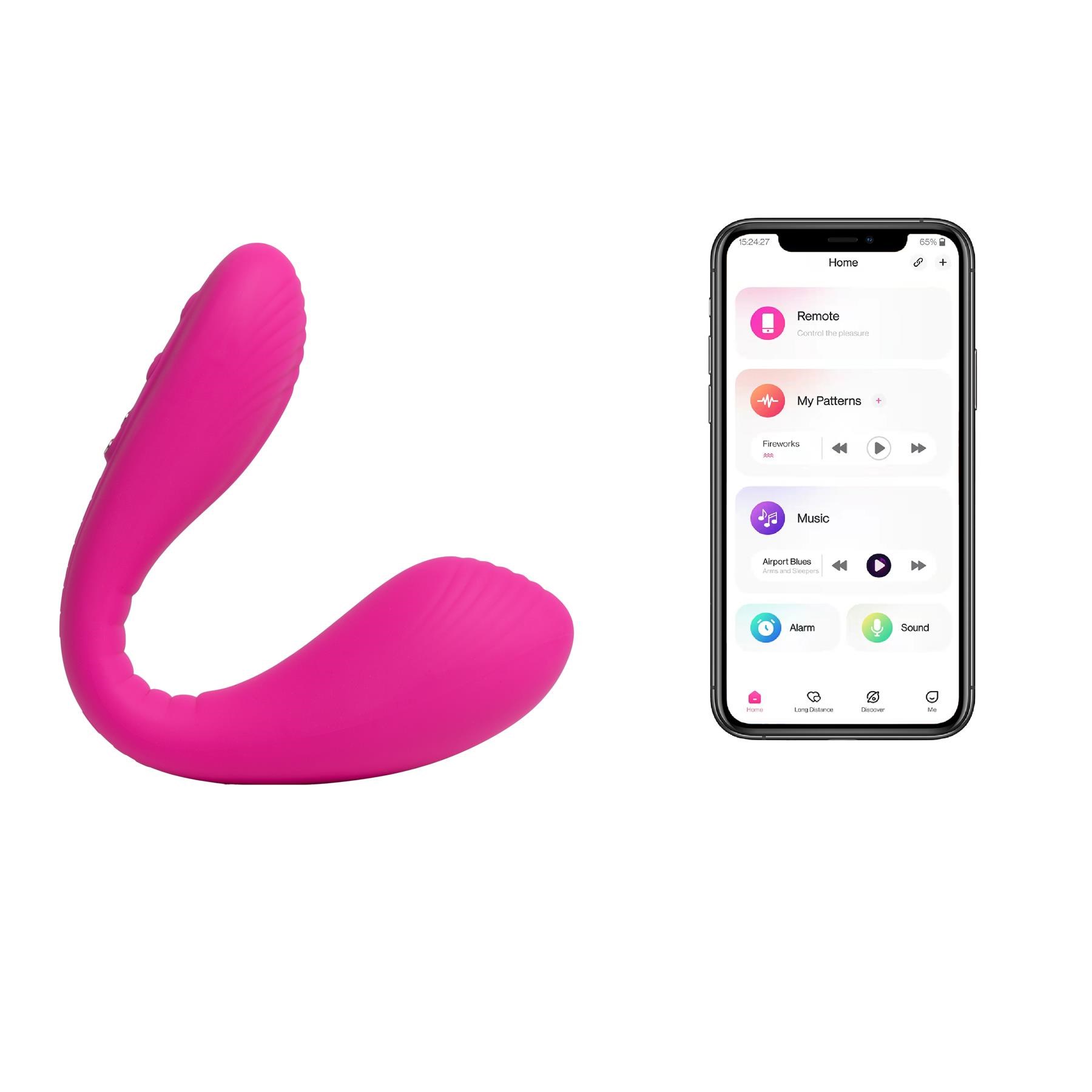 Lovense Dolce Bluetooth Dual Vibrator - Product and App