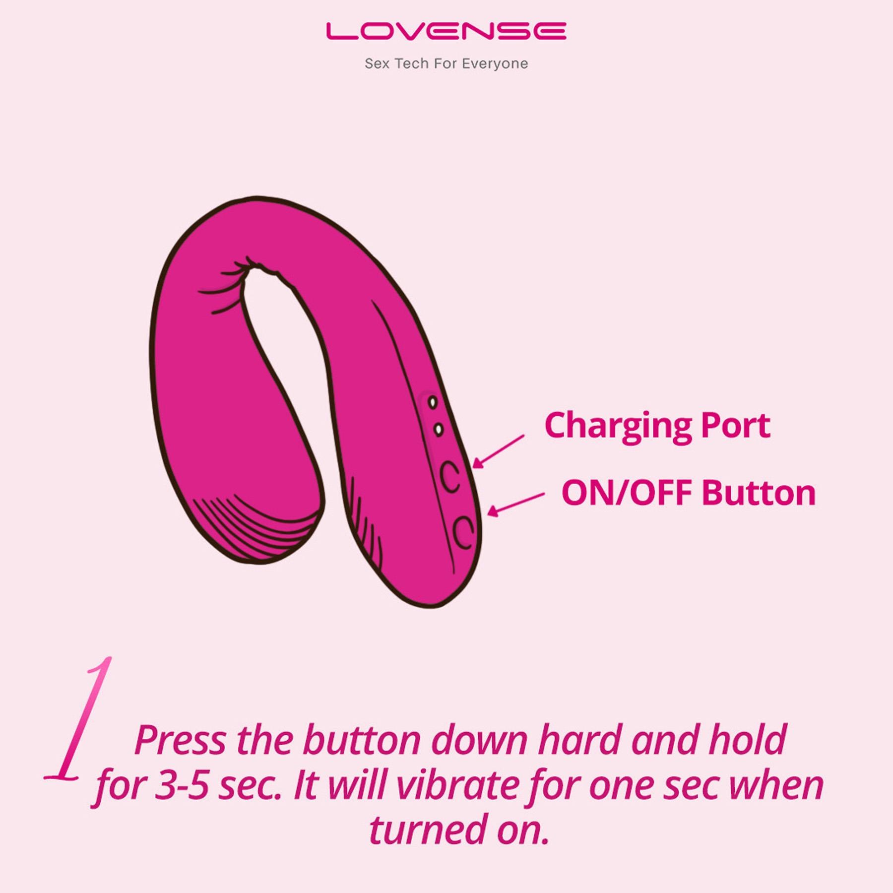 Lovense Dolce Bluetooth Dual Vibrator - Directions