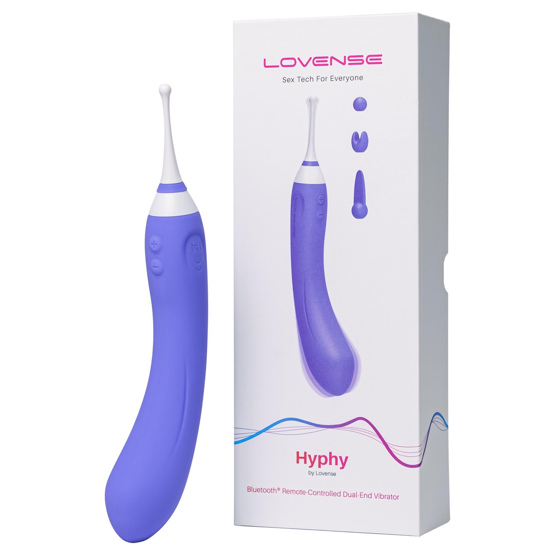 Lovense Hyphy Bluetooth Dual End Vibrator - Open Box Shot