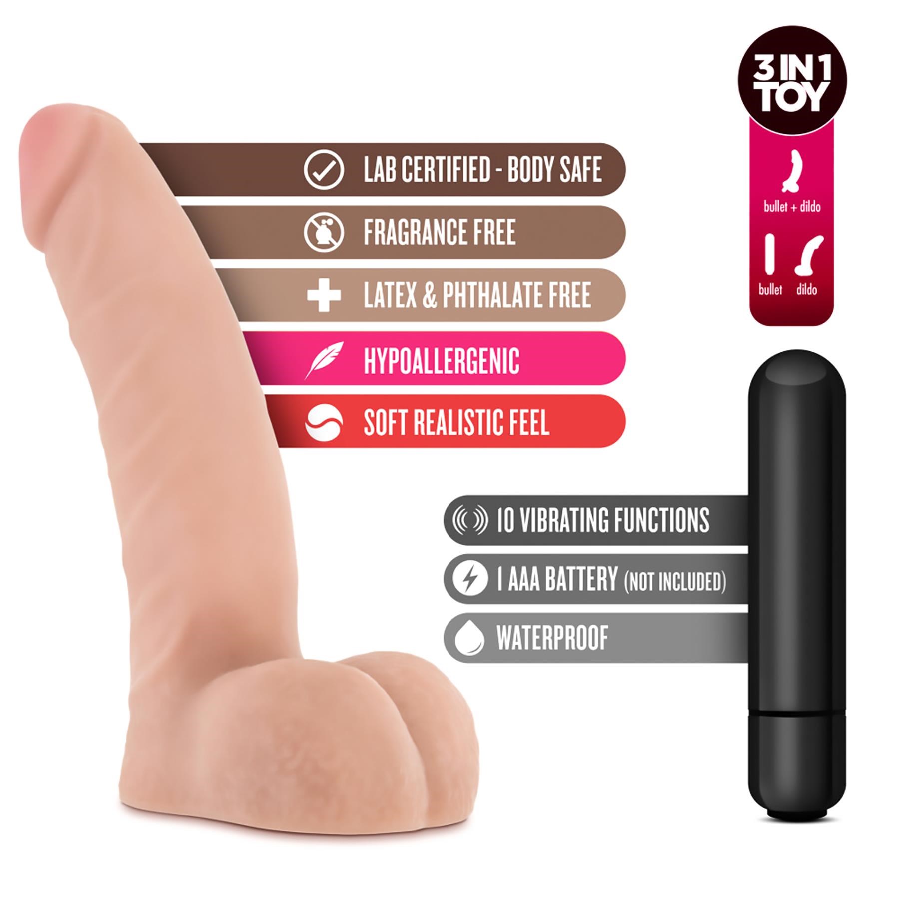 X5 Vibrating Beginner Dildo - Features