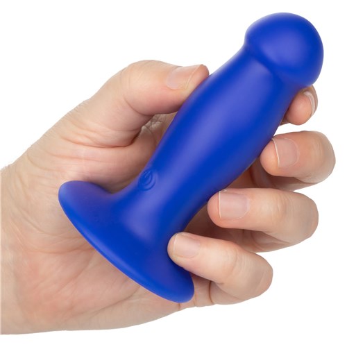 Admiral Liquid Silicone Vibrating First Mate Anal Plug - Hand Shot