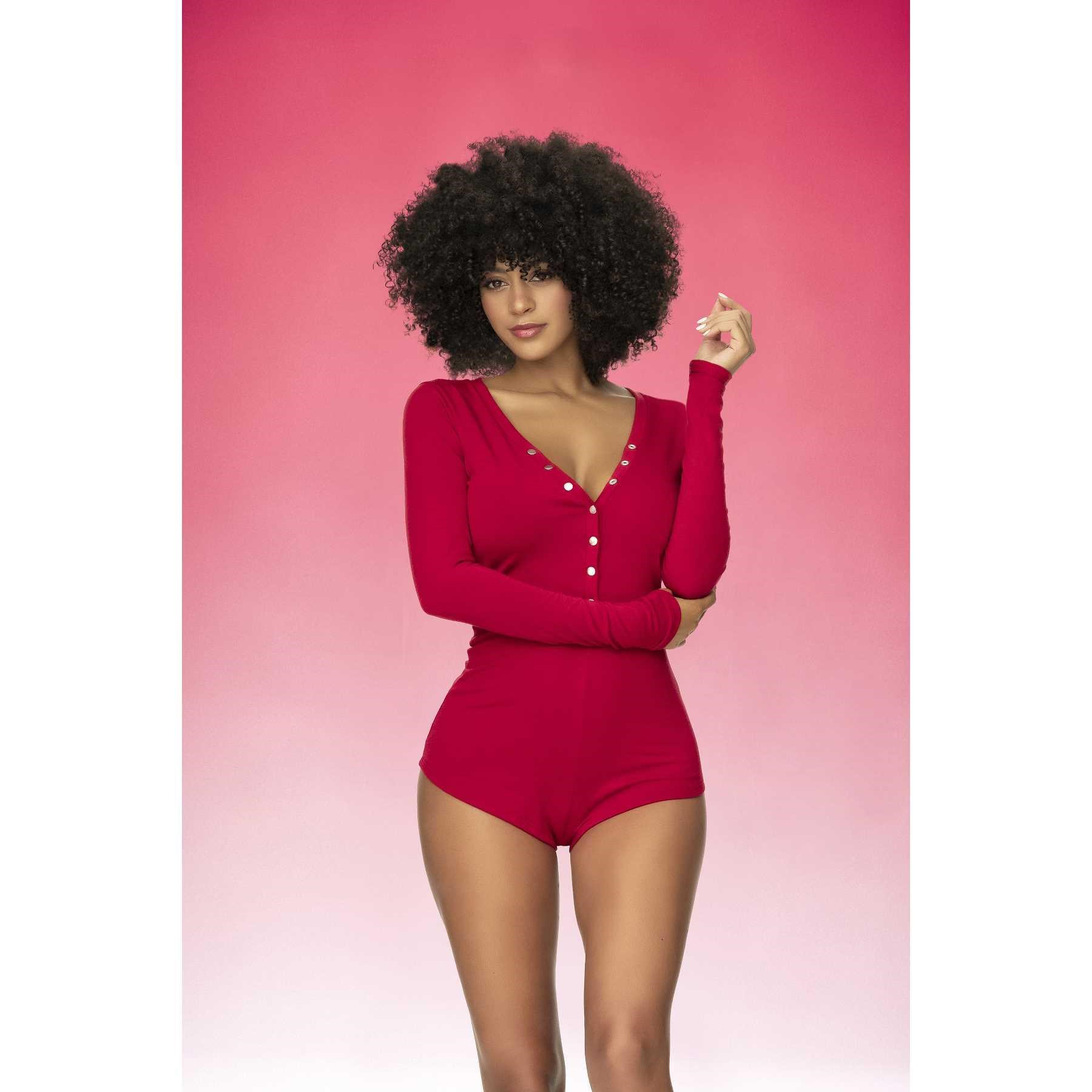 Long Sleeve Sleep Romper o/s front