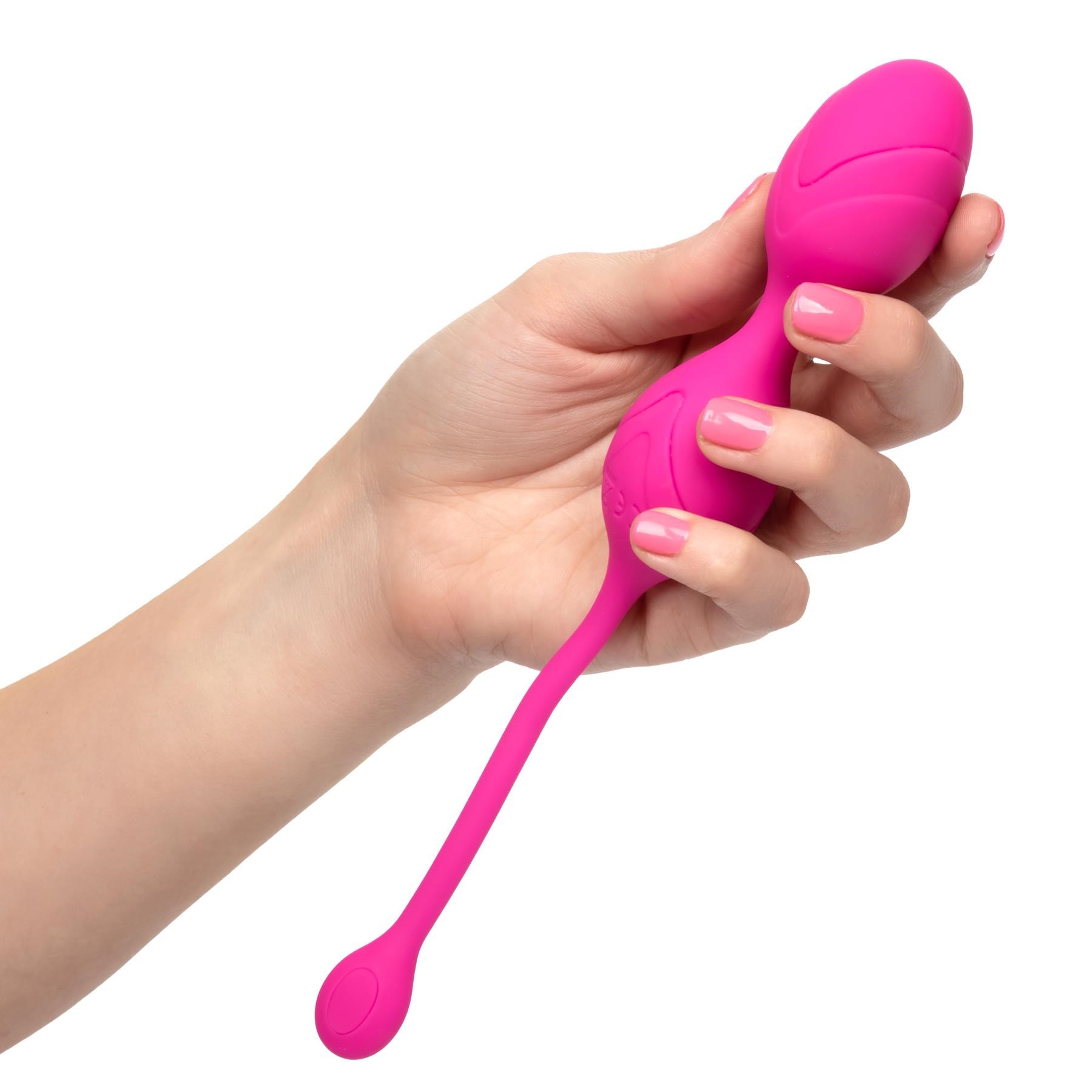 Remote Dual Motor Vibrating Kegel Exerciser - Vibrator - Hand Shot