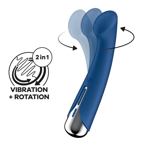 Satisfyer Spinning G-Spot Vibrator - Product Shot - Showing Spinning Action