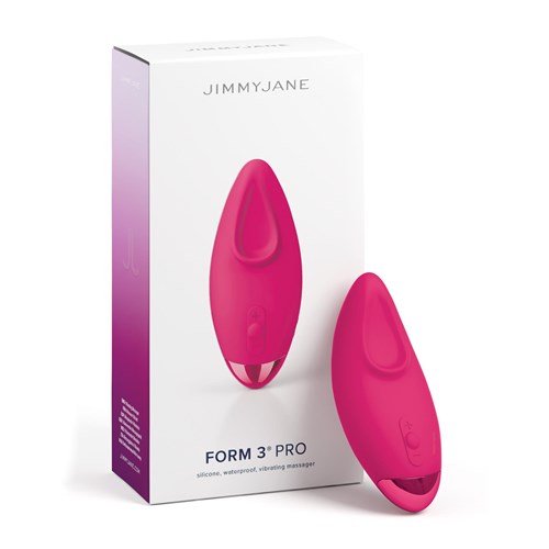 Jimmy Jane Form 3 Pro Lay-On Vibrator - Product and Packaging