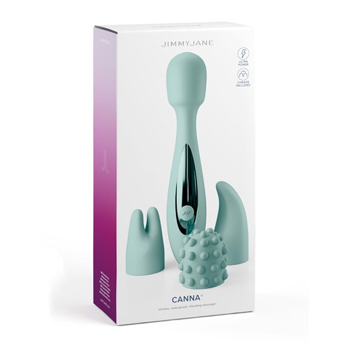 Jimmy Jane Canna Wand Massager With 3 Attachments - Packaging