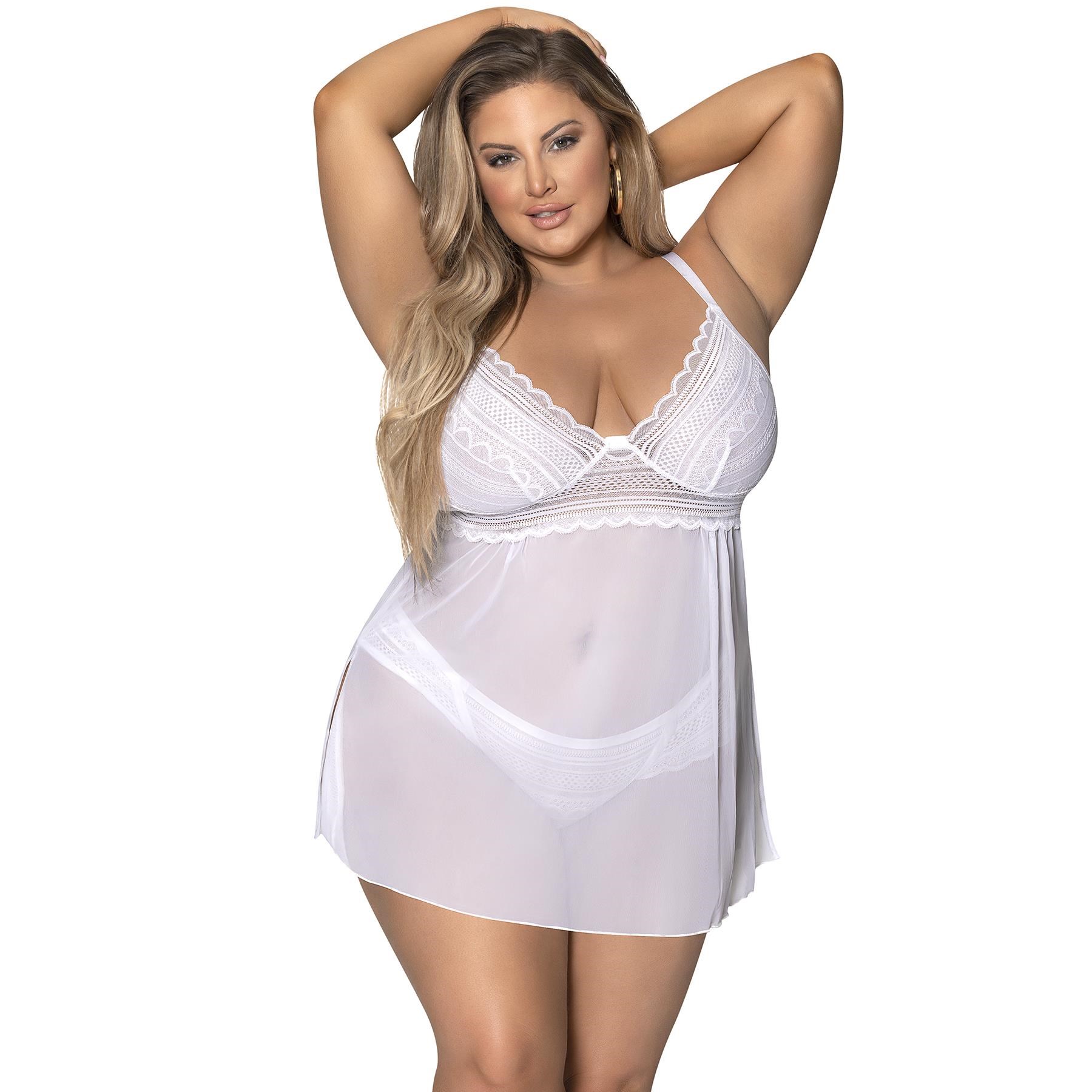 Modern Romance Baby doll & Split crotch tanga q/s front