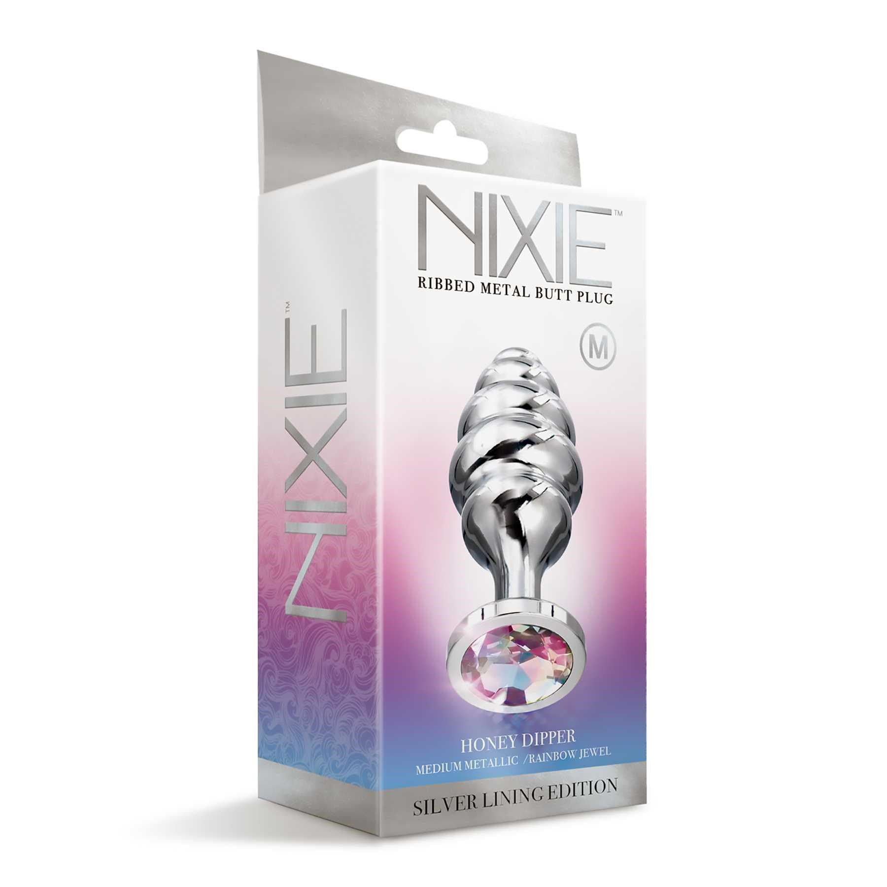 NIXIE HONEY DIPPER METAL BUTT PLUG MEDIUM box