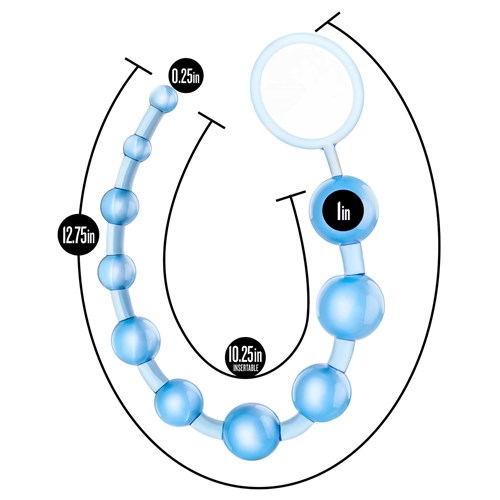 SASSY ANAL BEADS dimensions sheet