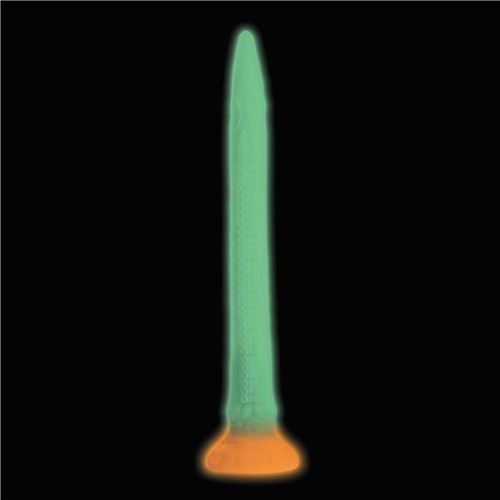 Mikara - Glow-in-the-Dark Silicone Snake Dildo glowing in the dark