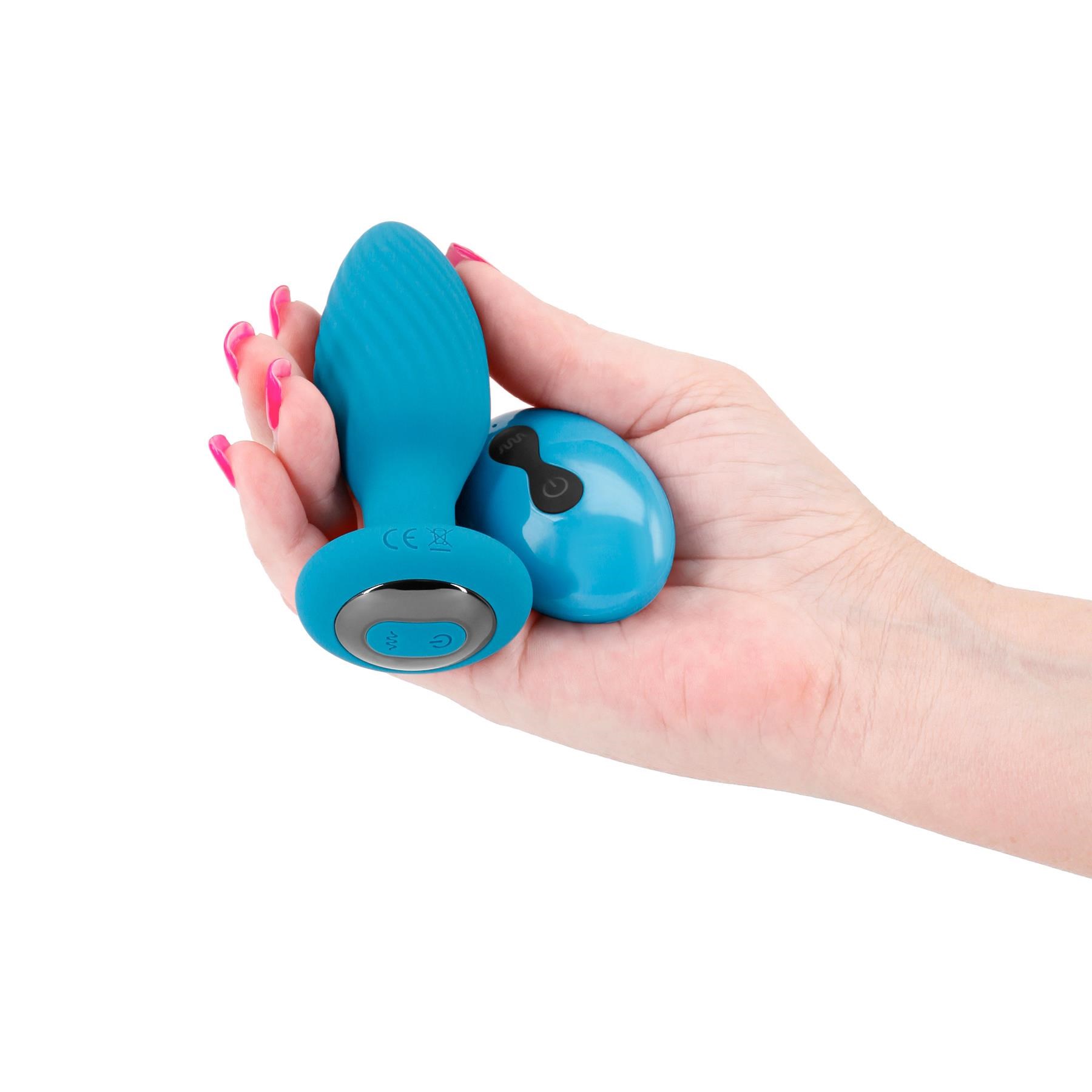 Inya Alpine Vibrating and Rotating Anal Plug - Hand Shot