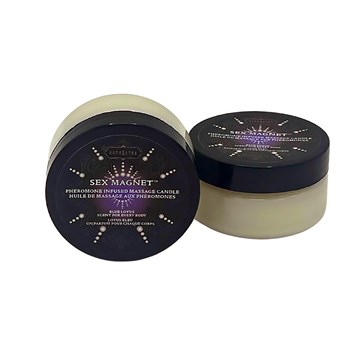 sex magnet: pheromone blue lotus massage candle