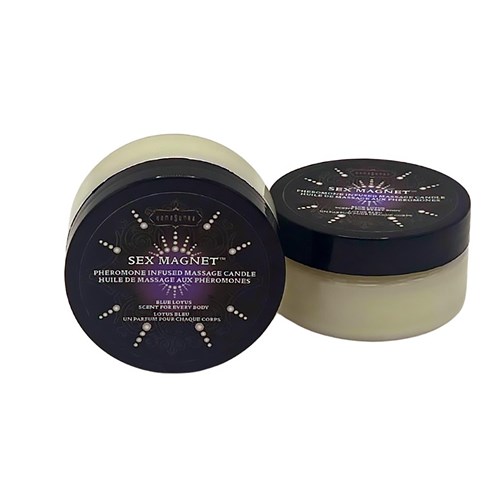 sex magnet: pheromone blue lotus massage candle