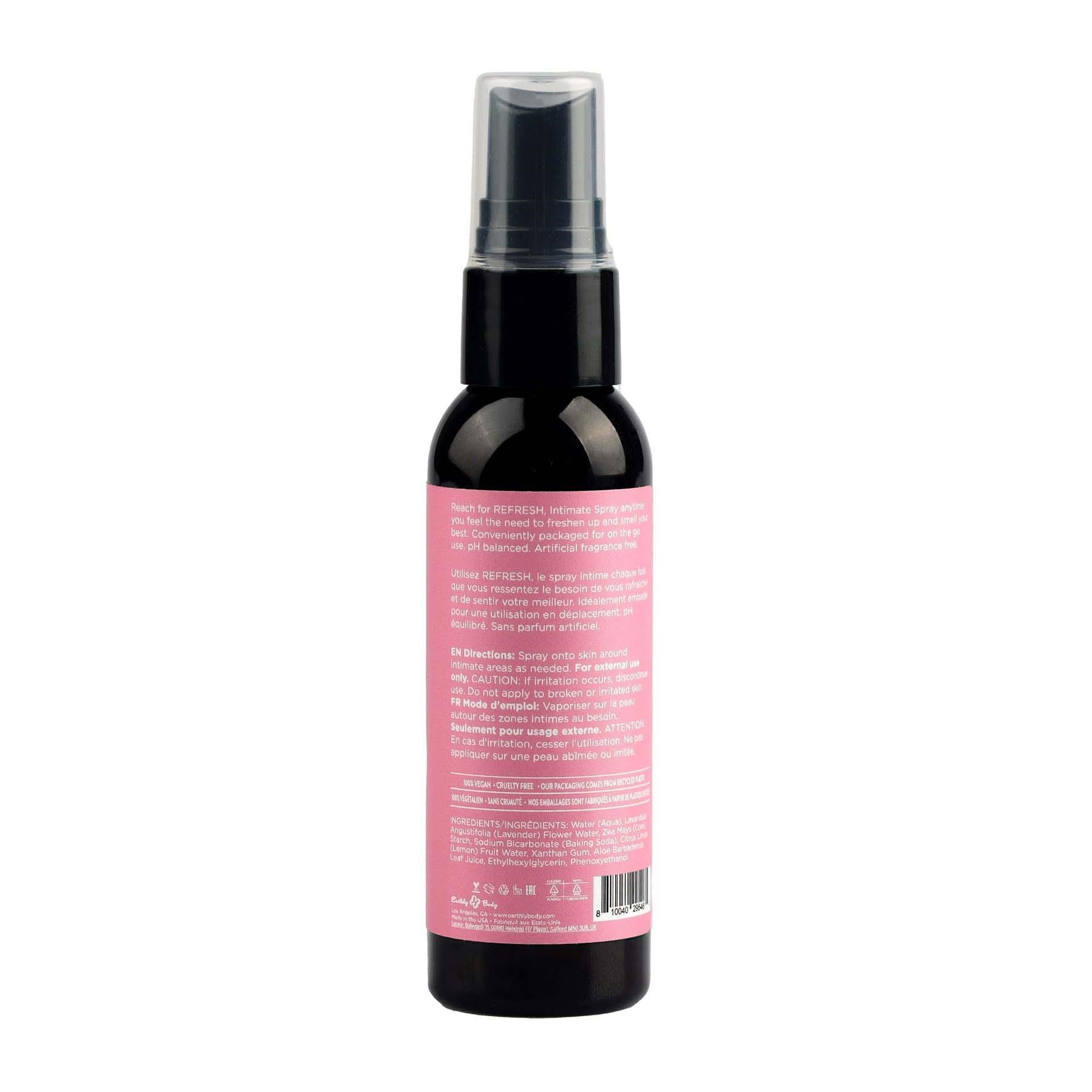 Hemp Seed by night refresh intimate spray back