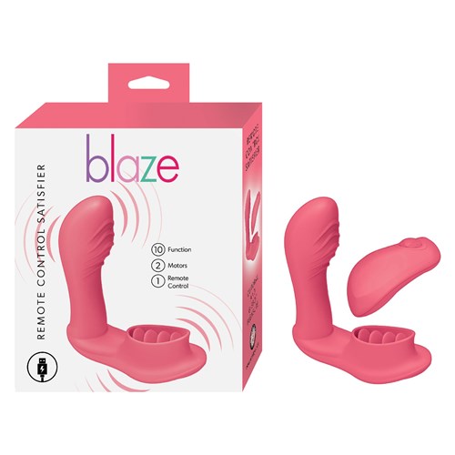 Blaze Remote Control Clit Satisfyer - Product and Packaging