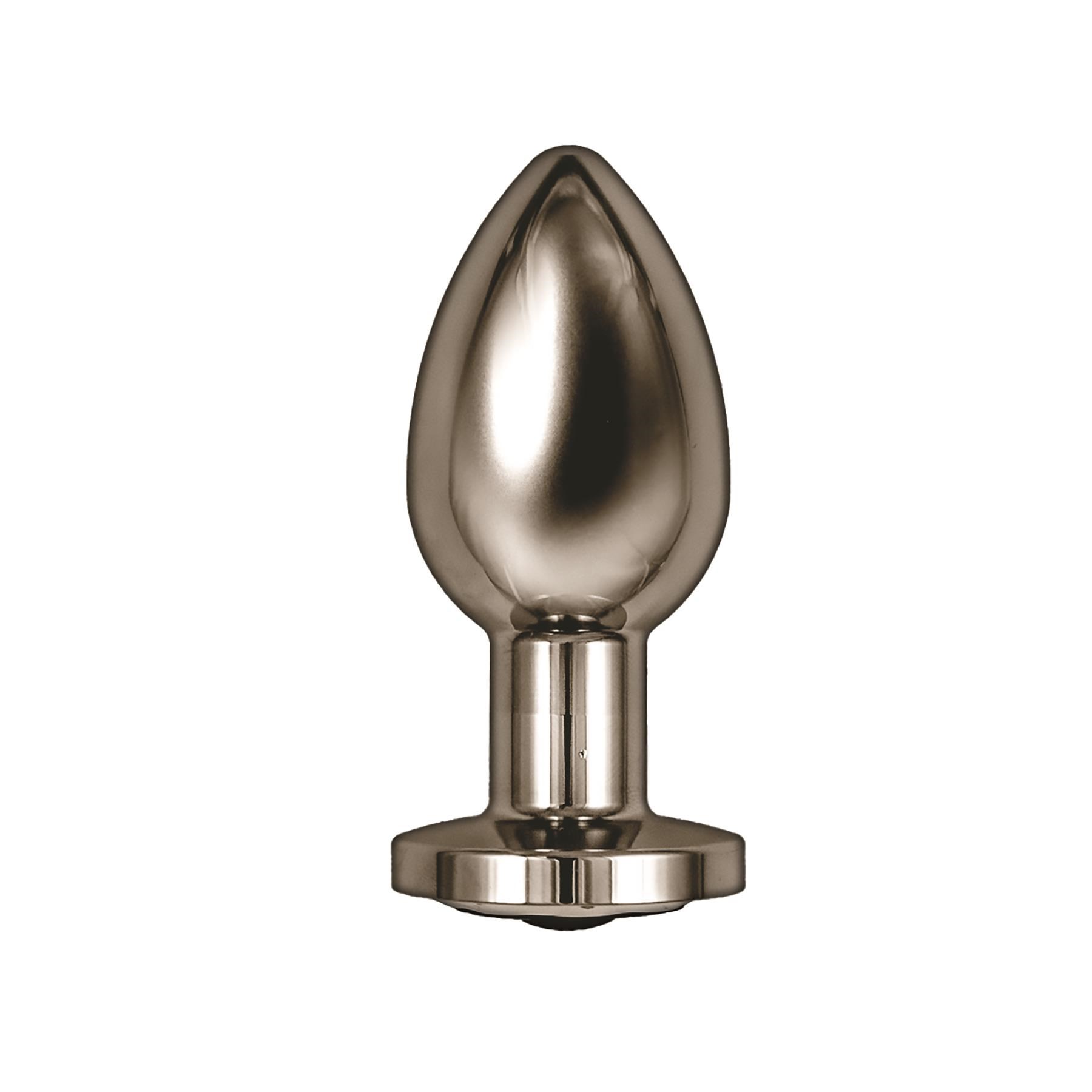 Ass-Sation Vibrating Metal Anal Plug with Remote Control - Butt Plug