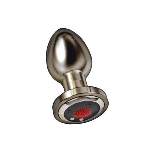 Ass-Sation Vibrating Metal Anal Plug with Remote Control - Butt Plug