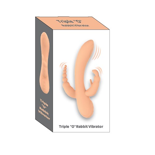 Triple "O" Rabbit Vibrator - Product Shot - Packaging Shot