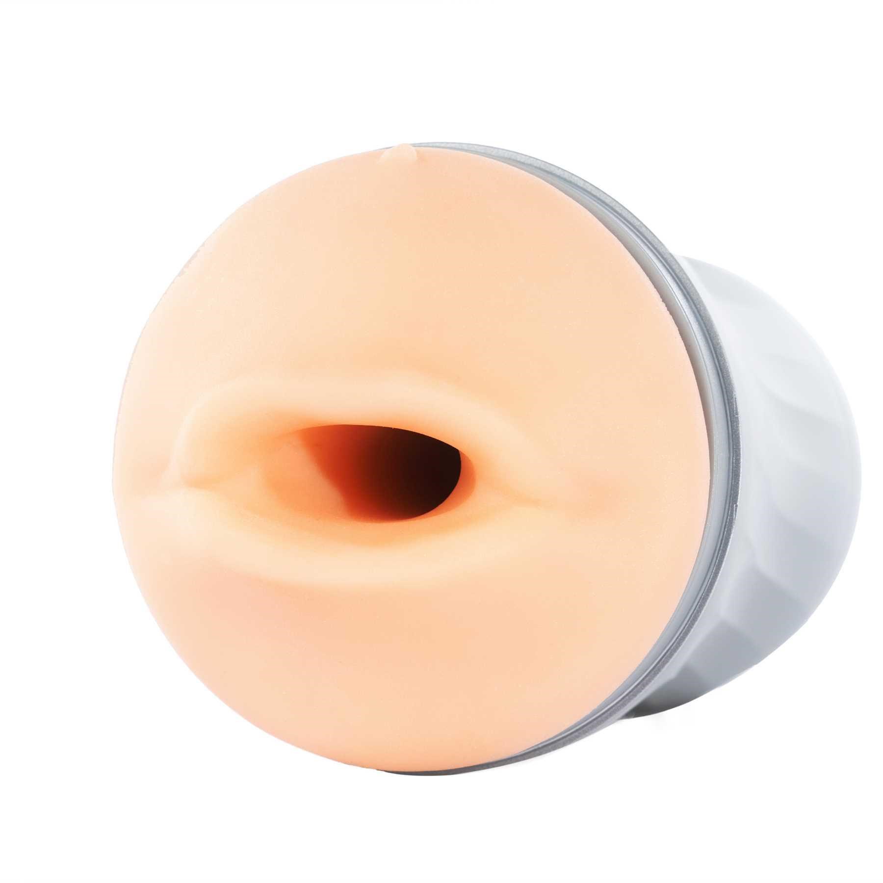 Maxtasy Suction Master Stroker - Realistic Nude Mouth close up of opening