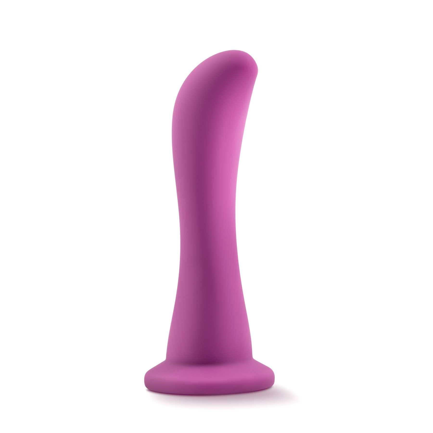 Temptasia Bellatrix Curved G-Spot Dildo 6.25 standing on table