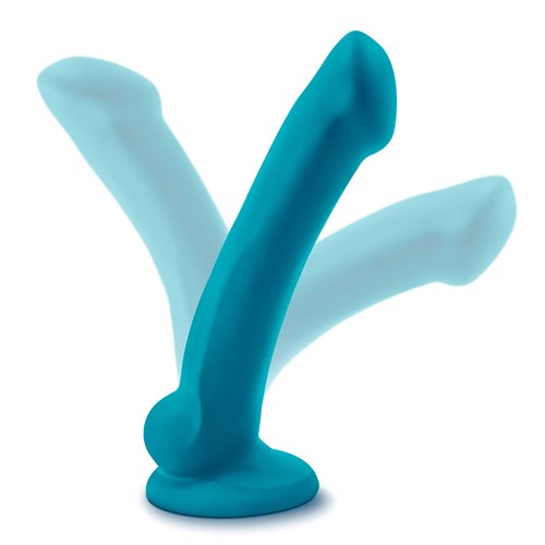 Temptasia Reina G-Spot Dildo With Balls 7" illustration of flexibility