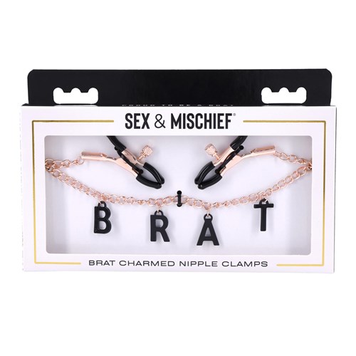 S&M Brat Charmed Nipple Clamps - Packaging Shot