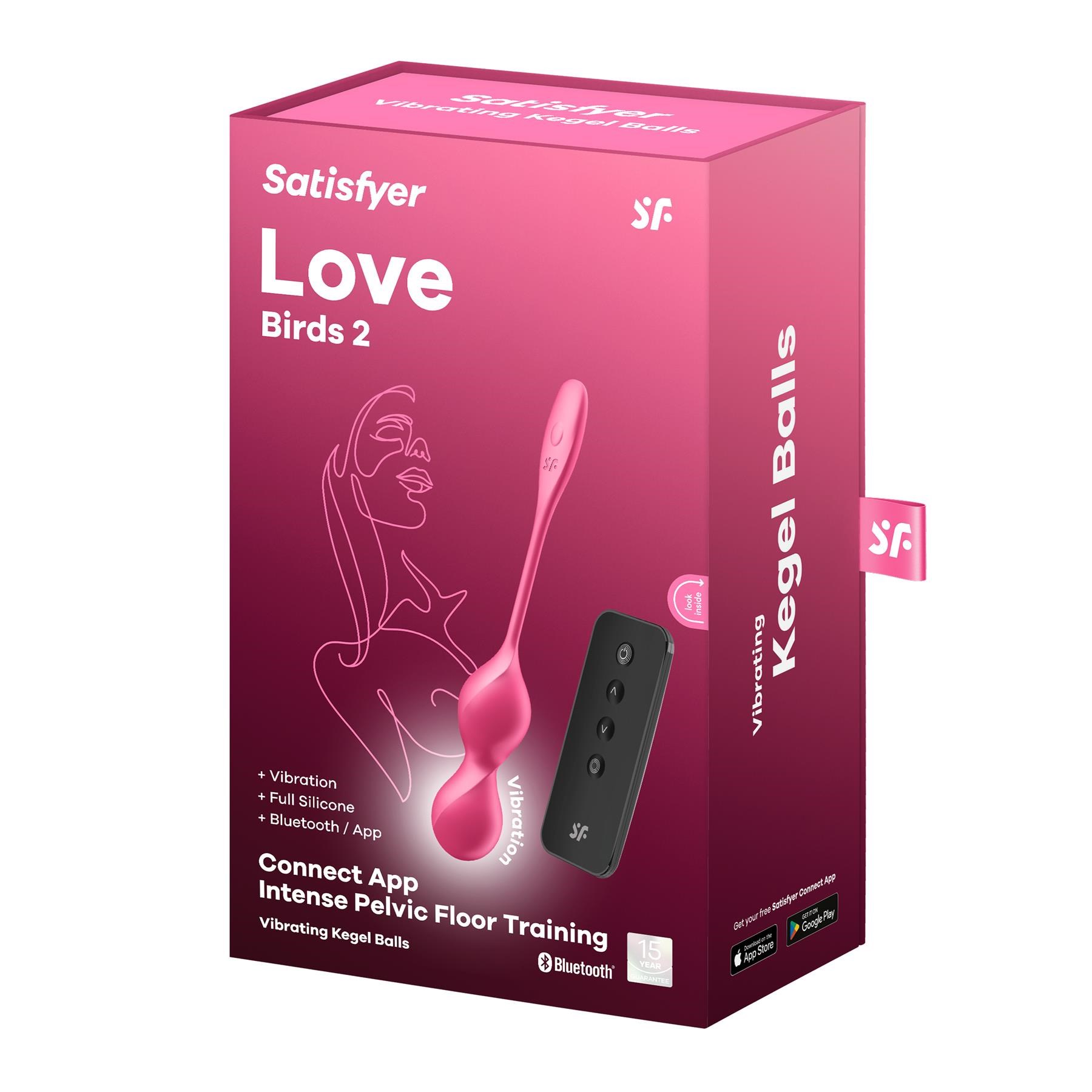 Satisfyer Love Birds 2 App Enabled Kegel Trainer with Remote Control - Packaging Shot