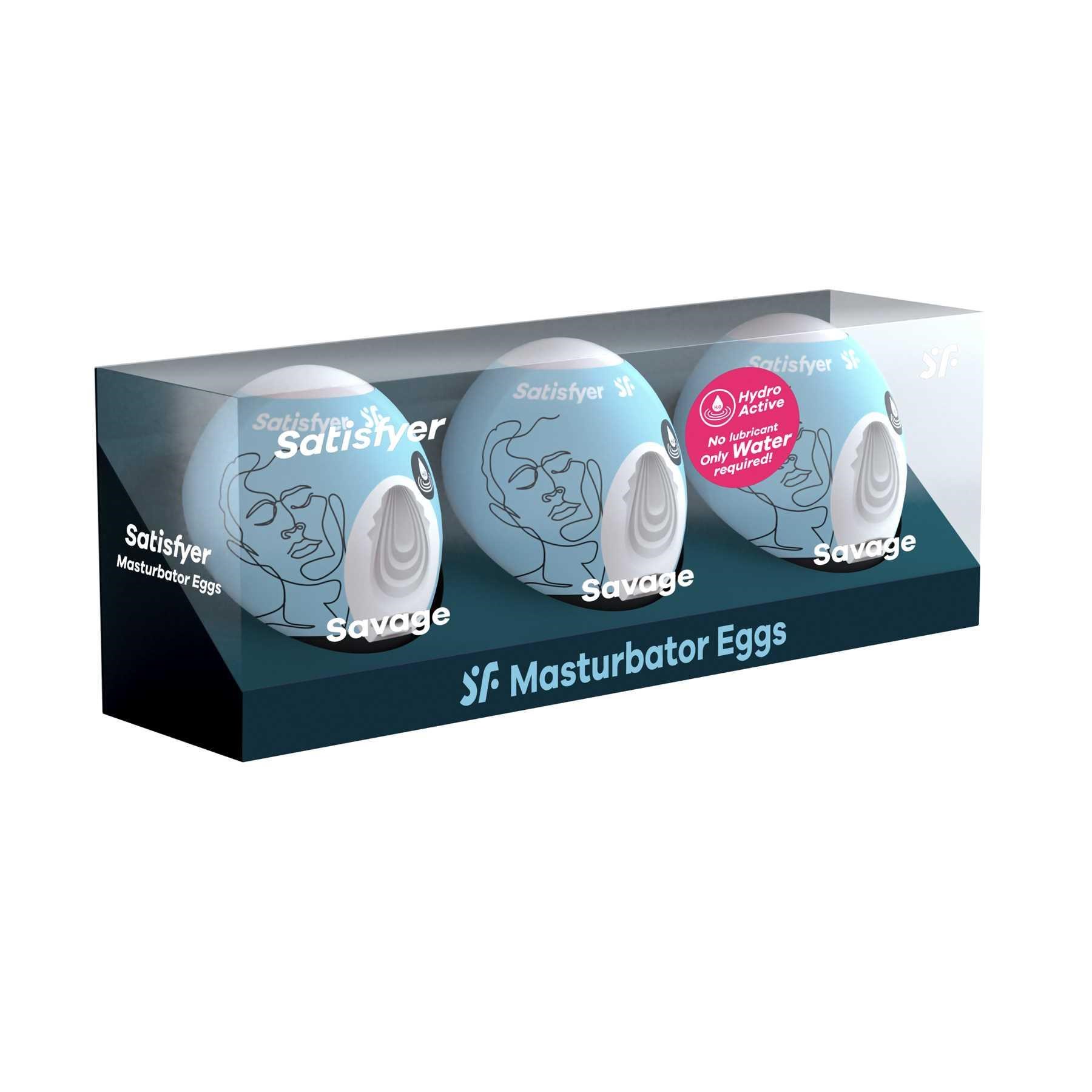 Satisfyer Masturbator Egg 3er Set - Savage package