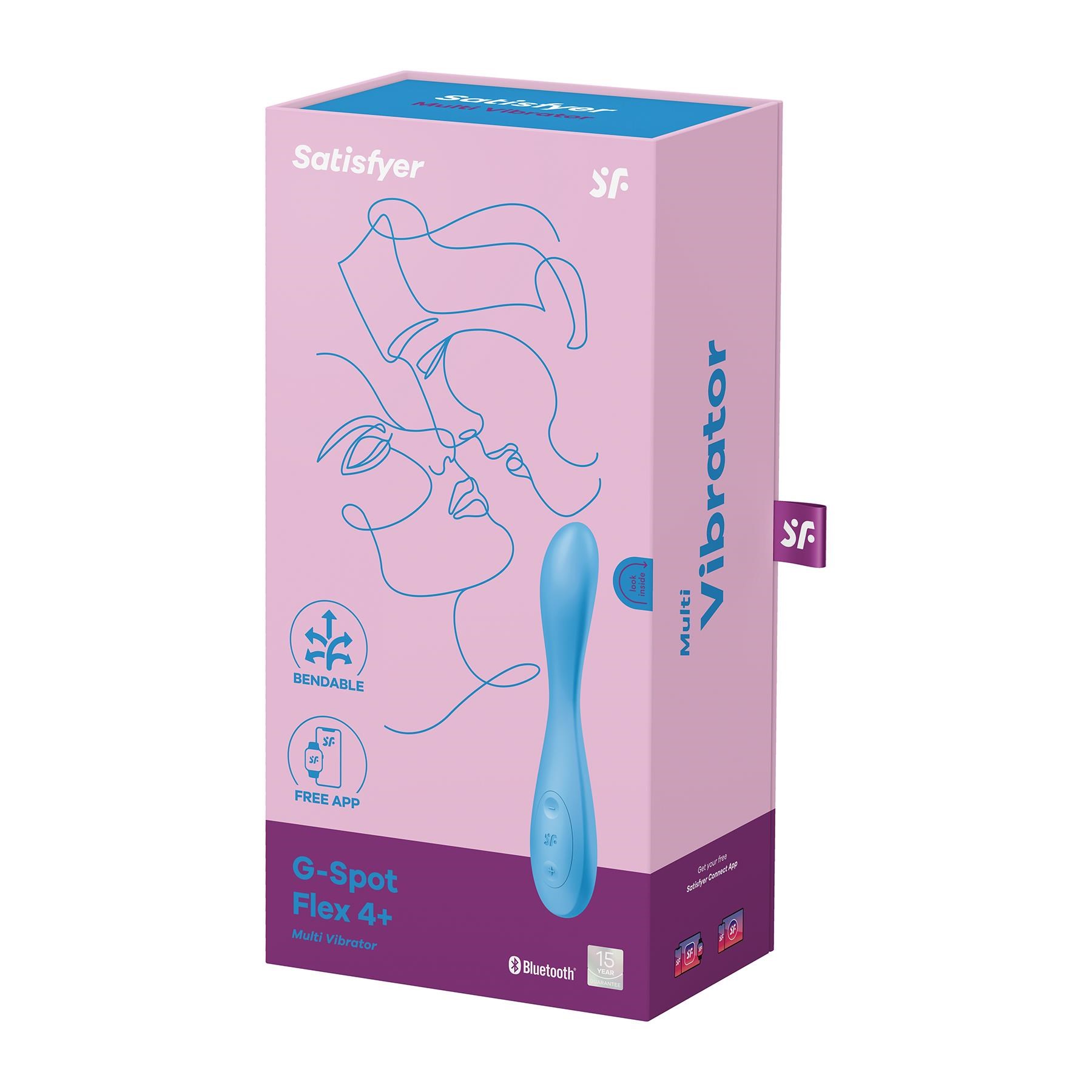 Satisfyer G-Spot Flex 4+ App Enabled Vibrator - Packaging Shot