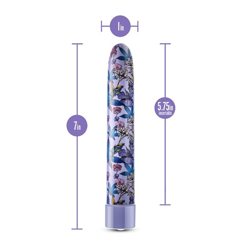 Limited Addiction Floradelic Slimline Vibrator - Dimensions