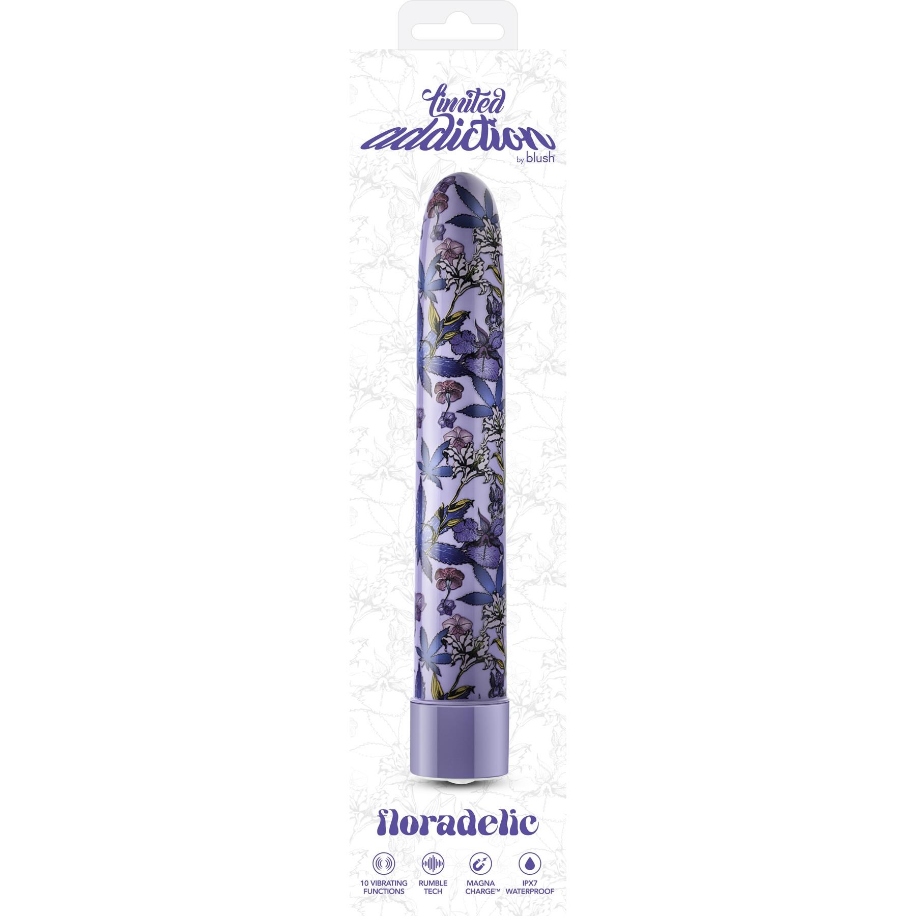 Limited Addiction Floradelic Slimline Vibrator - Packaging