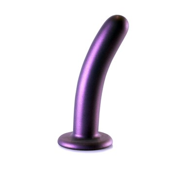 OUCH! METALLIC SILICONE 6 SMOOTH G-SPOT DILDO