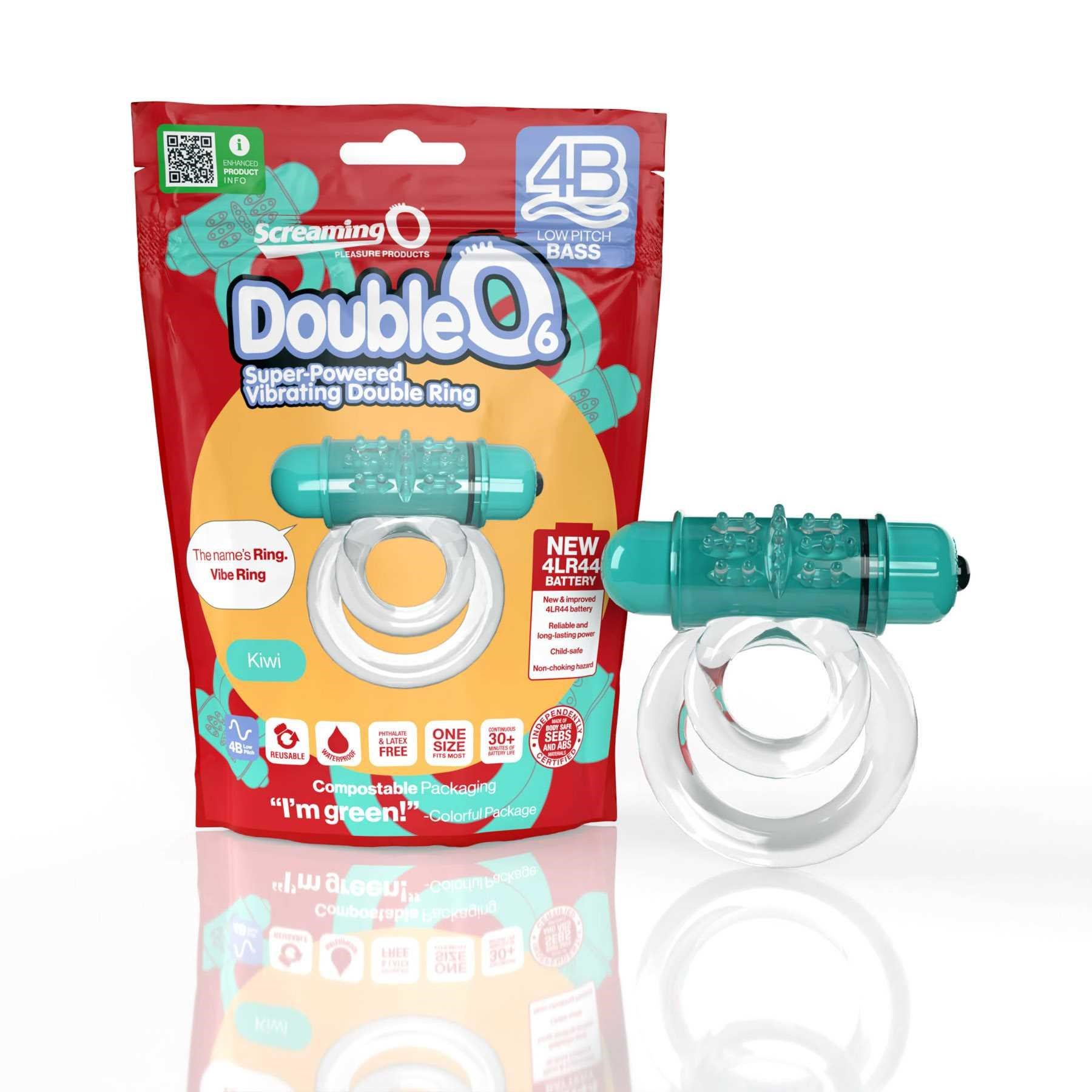 SCREAMING O 4B - DEEP RUMBLING 6 VIBRATING RING green with package