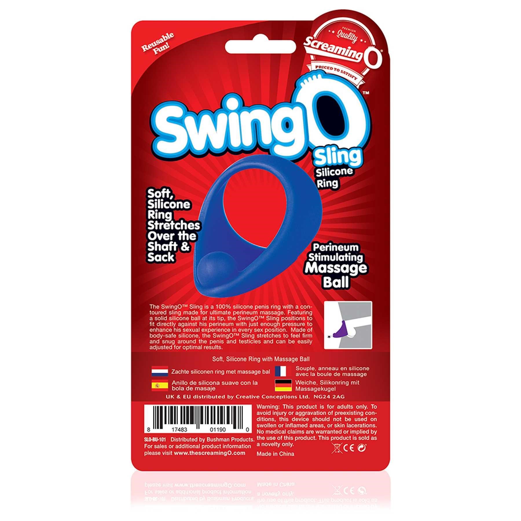 SCREAMING O SWING O SLING back of box