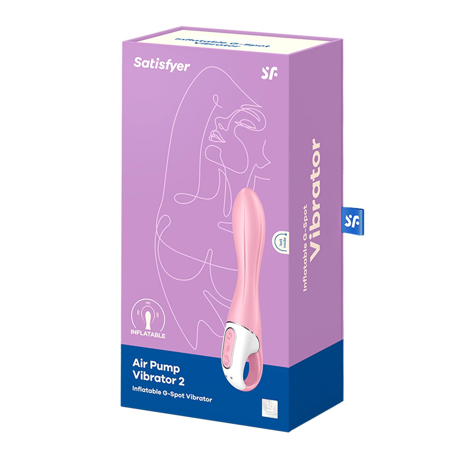 Satisfyer Air Pump Inflatable G-Spot Vibrator - Packaging Shot