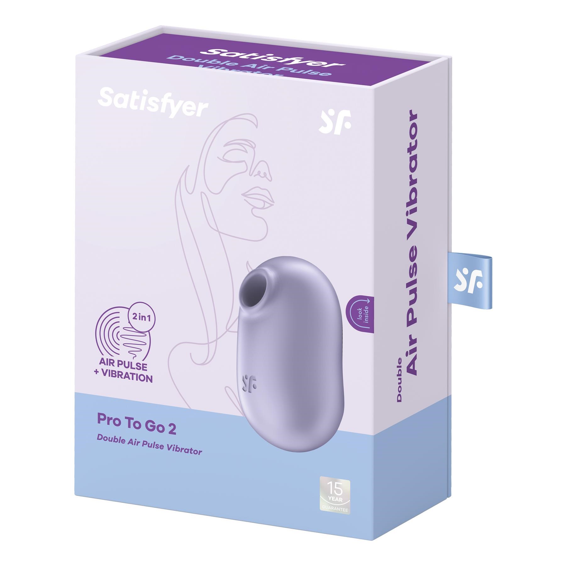 Satisfyer Pro To Go 2 Air Pulse Clitoral Stimulator - Packaging Shot