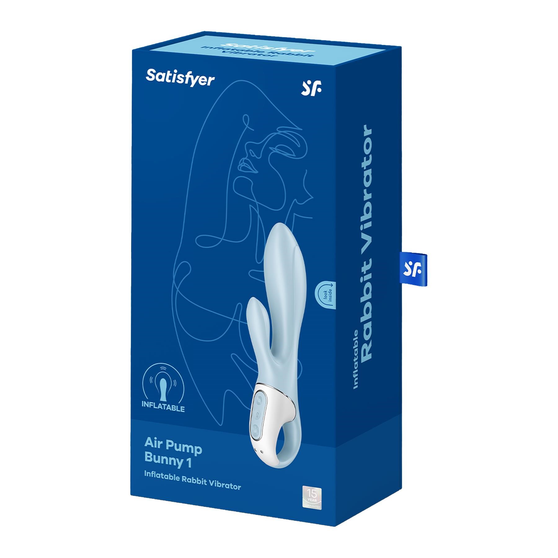 Satisfyer Air Pump Bunny 1 Inflatable Vibrator - Packaging Shot