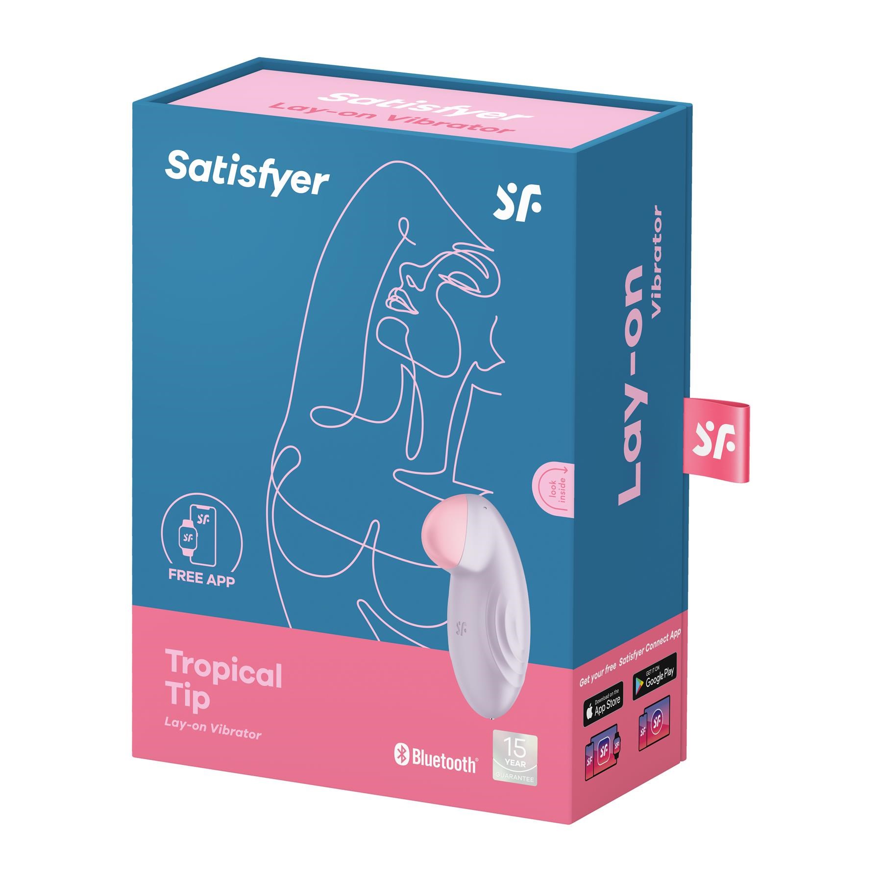 Satisfyer Tropical Tip App Enabled Clitoral Stimulator - Packaging Shot