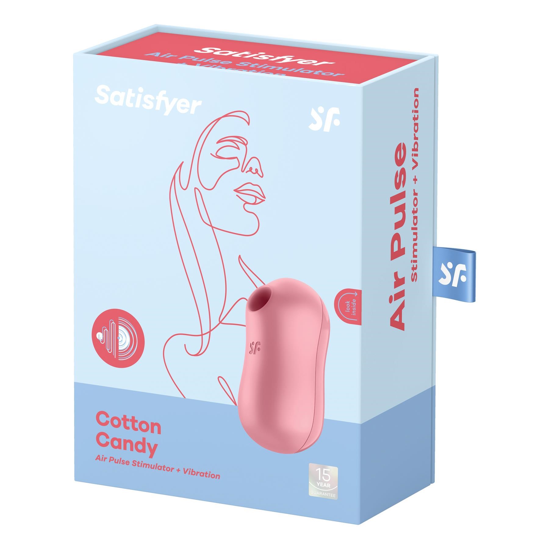 Satisfyer Cotton Candy Air Pulse Clitoral Stimulator - Packaging Shot