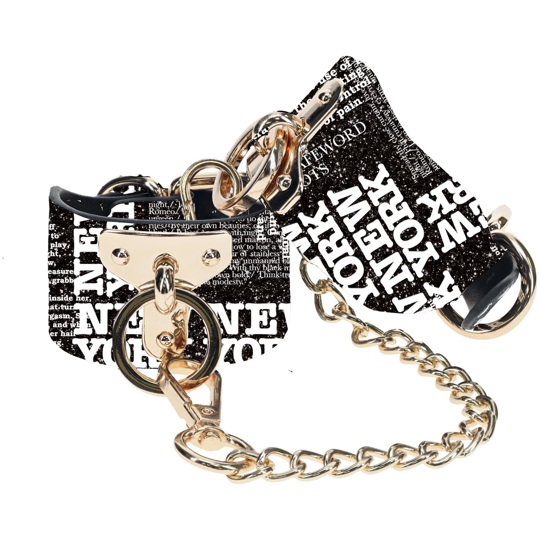 Ouch! New York Bondage Collection with Bag - Wrist Cuffs