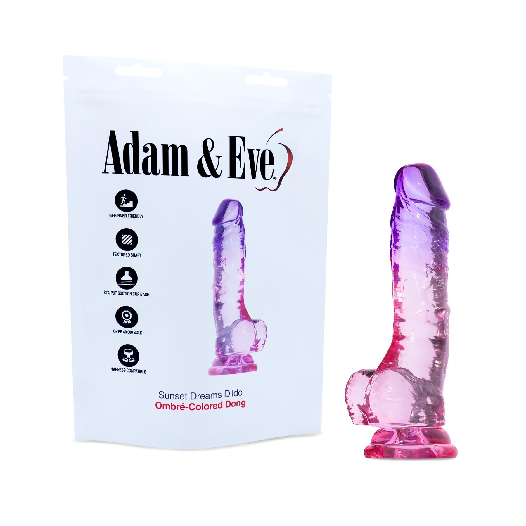 Adam & Eve Sunset Dreams Dildo - Package Shot