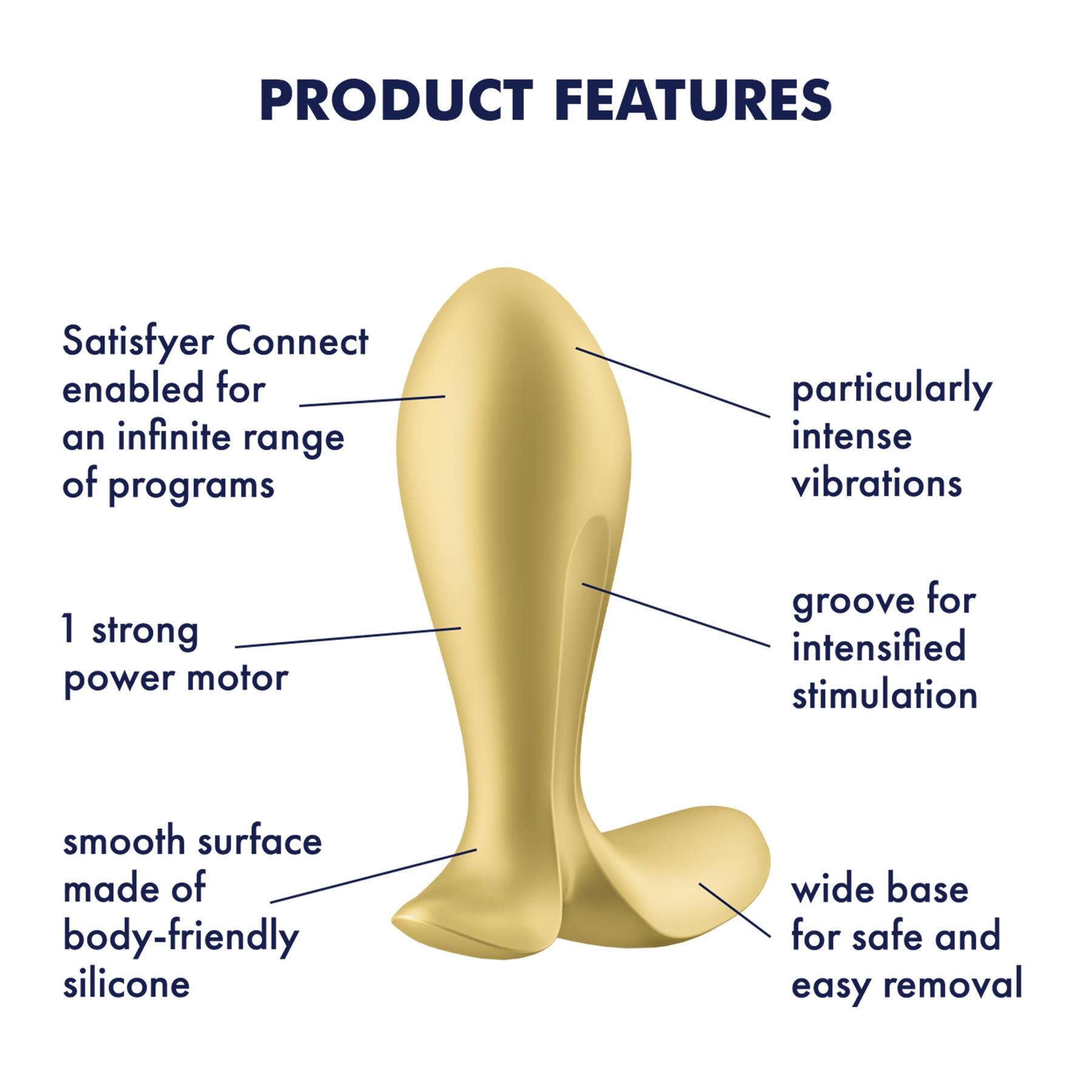 atisfyer Intensity Plug App Enabled Anal Vibrator product features