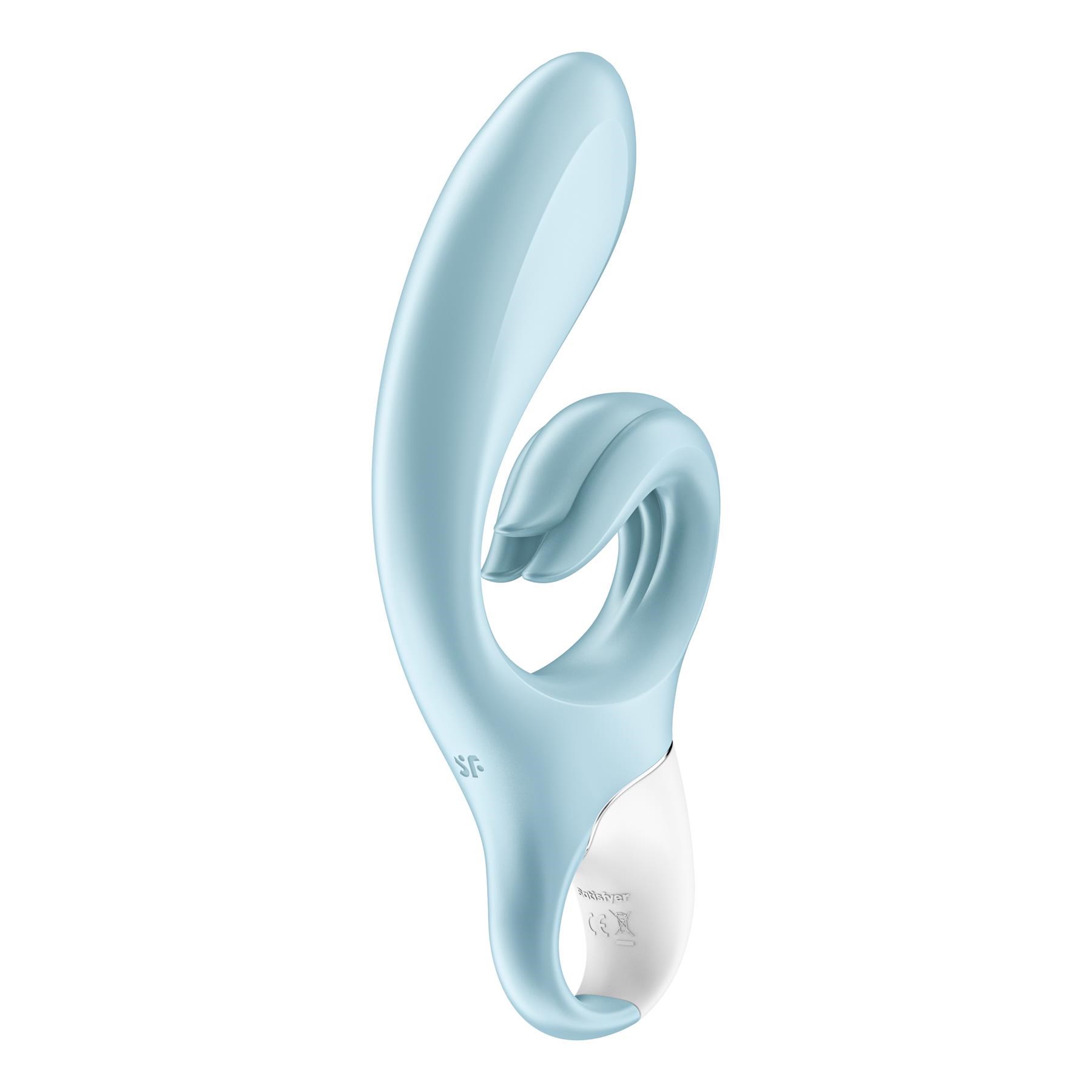 Satisfyer Love Me Rabbit Vibrator side view tilted