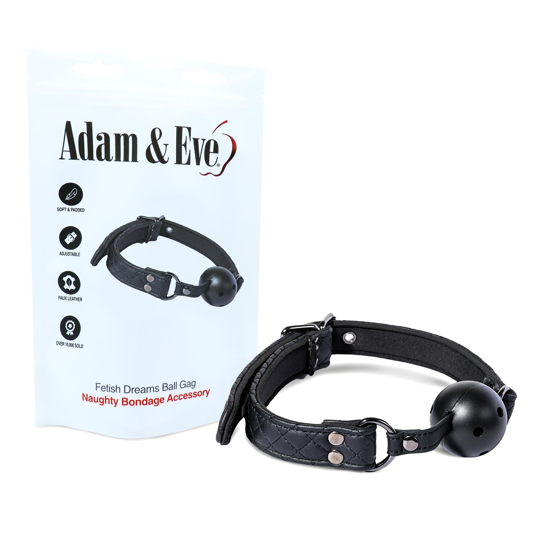 Eve's Fetish Dreams Ball Gag Packaging Shot front and gag