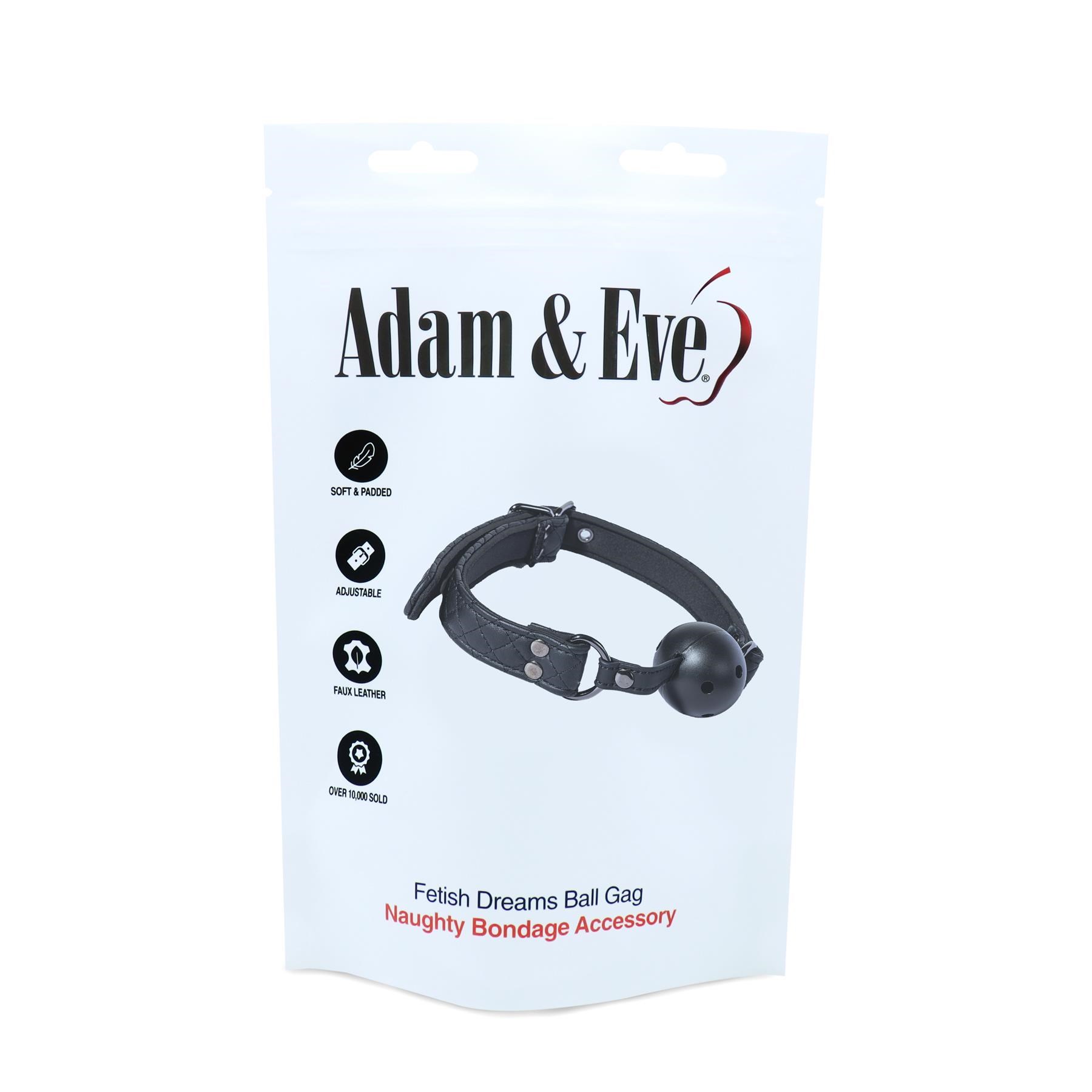 Eve's Fetish Dreams Ball Gag Packaging Shot font