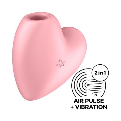 Cutie Heart Air Pulse Clitoral Stimulator angle shot