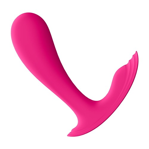 Satisfyer Top Secret App Enabled Wearable Vibrator tilted shot