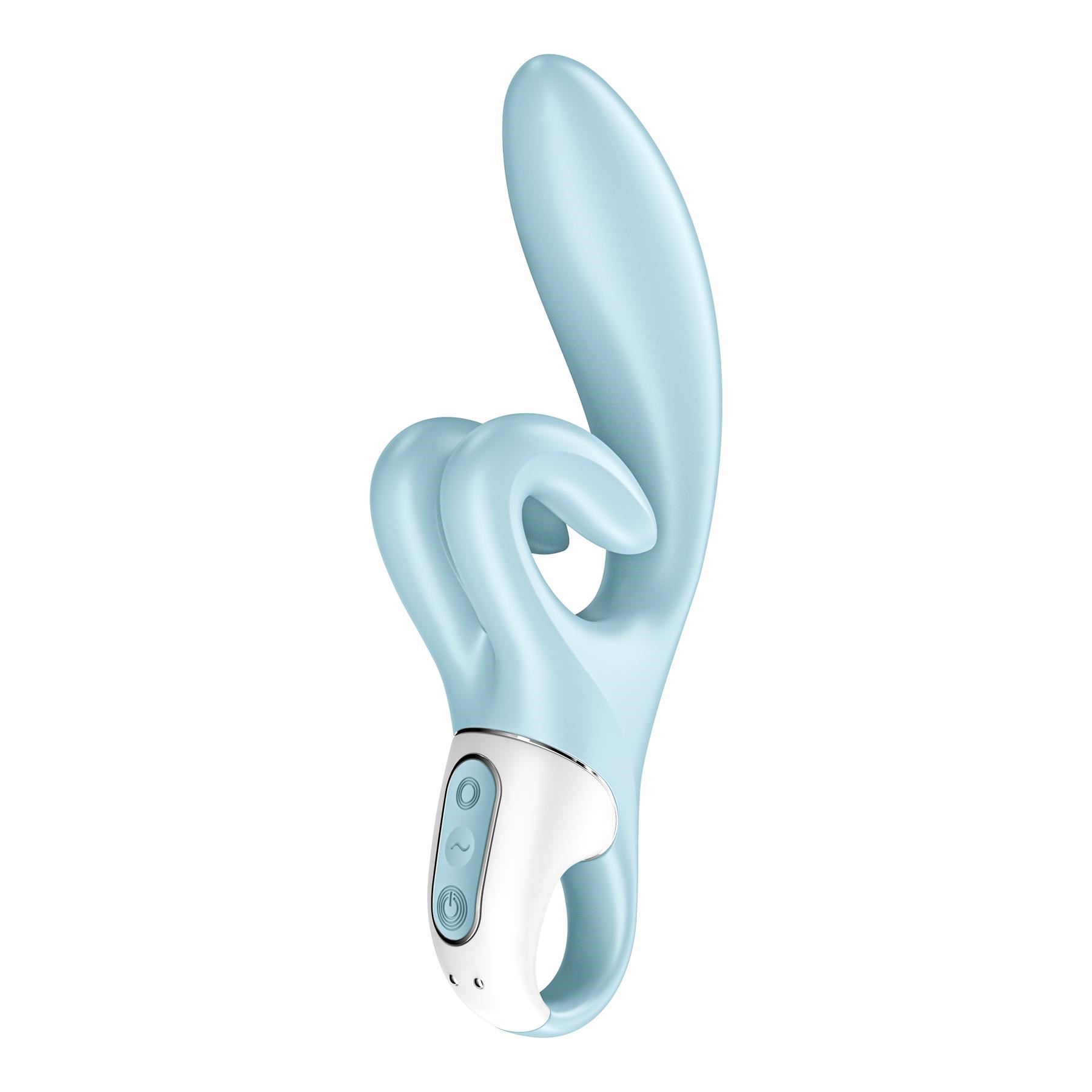 Satisfyer Touch Me Rabbit Vibrator angled side shot