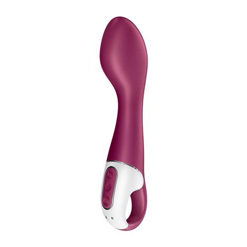 Satisfyer Hot Spot App Enabled Warming G-Spot Vibrator side view with control panel